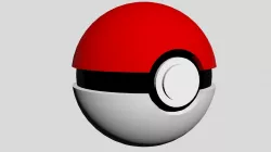 Pokeball 3D model