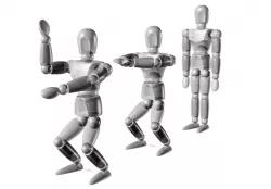 Poseable figure w Gangnam style