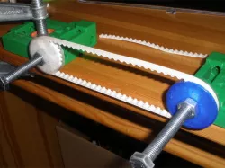 printable T profile belt with soft PLA