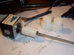 Printed flexible beam coupling