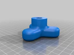Quarter inch nut knob