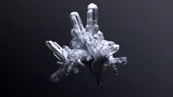  quartz crystal clusters  3D model