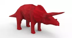 Rhino Dinosaur 3D Model  Low-poly  3D model