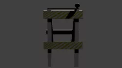 Road Construction Sign Low-poly  3D model