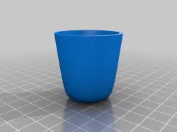 Round bottom shot glass