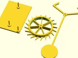 Rubber-Band Escapement Test Jig - Maker Block Edition
