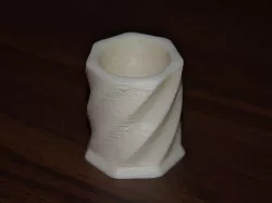 Shot Glass 7 sides twisted