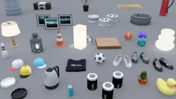 Small Props Pack Low-poly  3D model