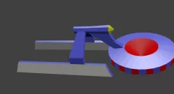 space ship 3D model