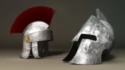 Spartan and Roman Helmet 3D model