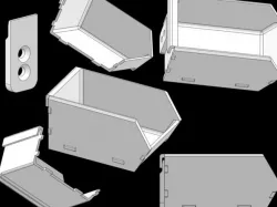 Stackable Component Bins / Louvre Panel Trays