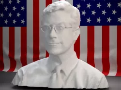 The head of Stephen Colbert