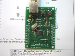 USB90Î¼C Minimal Development Board V1.0a