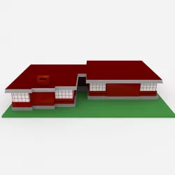 Usonian House 3D model