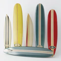 Vintage Longboard  3D model