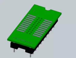 20 pin SO to DIP adapter for electronic components. PA-SOD3SM18-20