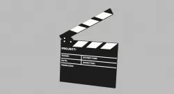 3D Film Clapper Animation 3D model