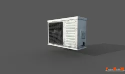Air conditioner  V01 Low-poly  3D model