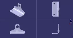 Aluminium bracket for aircraft