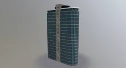 Amsterdam Dreeftoren Low-poly  3D model