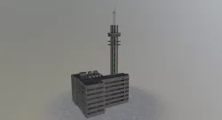 Amsterdam KPN Telecom Low-poly  3D model