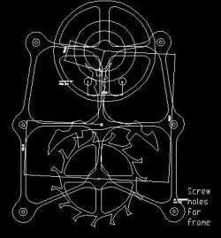 Anchor escapement with skeleton frame