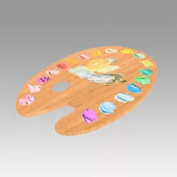 Artist Palette 3D model