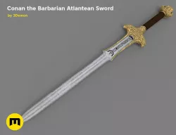 Atlantean Sword from Conan the Barbarian Low-poly  3D model
