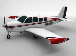 Beechcraft Bonanza 36 Aircraft 3D model