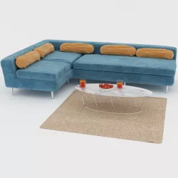 Blue Sofa 3D model