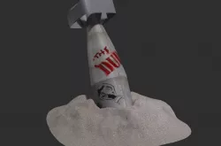 bomb  missile  Low-poly  3D model