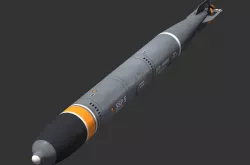 bomb torpedo Low-poly  3D model