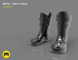 Boots - mens shoes  3D model