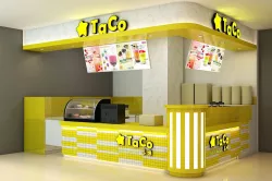 Bubble tea yellow 3D model