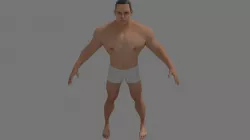 Buffman Low-poly  3D model