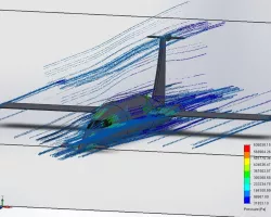 canard Jet flow simulation