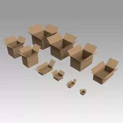 Cardboard Boxes 3D model