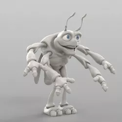 Cartoon Cicada 3D model
