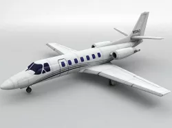 Cessna Citation Encore Aircraft Low-poly  3D model