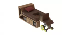 Chair in bed for disabled people