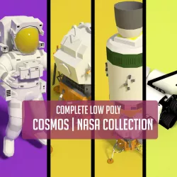 COMPLETE LOW POLY NASA Low-poly  3D model