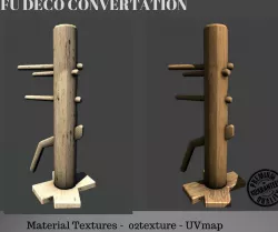  convertation wood punish Low-poly  3D model