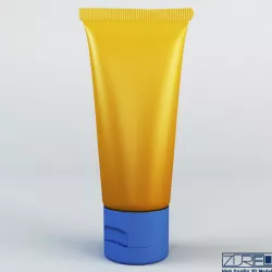Cosmetic cream tube v 1 3D model