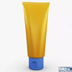 Cosmetic cream tube v 3 3D model