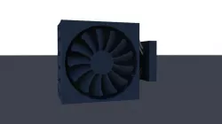 CPU Air Cooler Tower Version 3D model