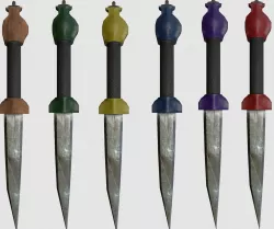 dagger pack Low-poly  3D model