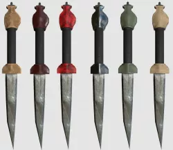 dagger pack Low-poly  3D model