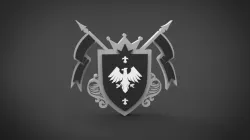 Eagle Emblem Low-poly  3D model