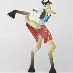 Faun Humanoid Character Sipsicorn Low-poly  3D model
