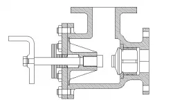 Feed Check Valve 2D Assembly
